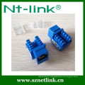 Netlink Hot Sale 90 degrés UTP Dual IDC RJ45 Cat5E Keystone Jack